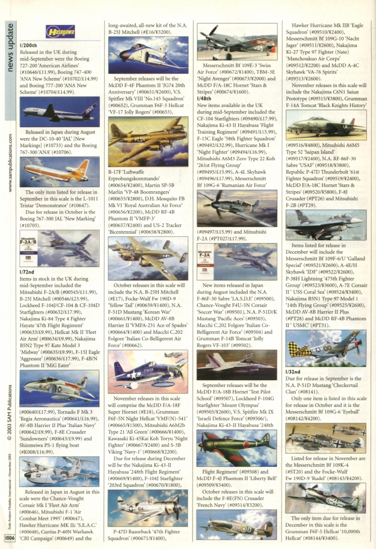 Scale Aviation Modeller International 2003-11